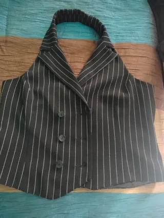 Vestido EXQUISISS negro y rosa