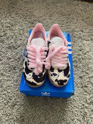 Adidas Samba Personalizadas Estampado Vaca