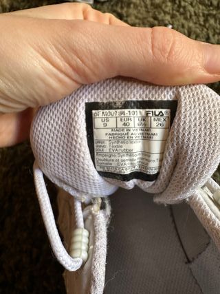 Zapatillas Fila Mujer Talla 40