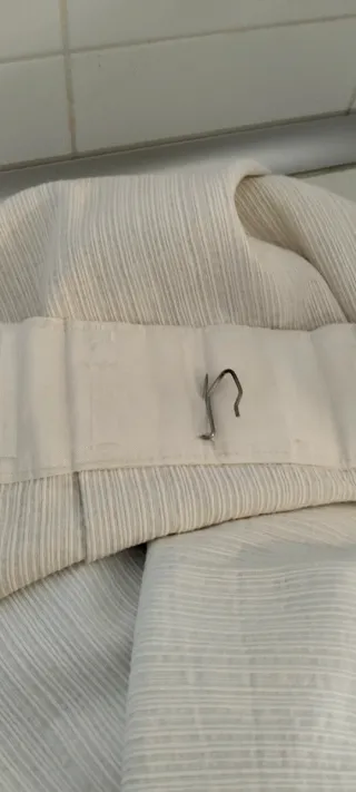 2 Cortinas Beige .1,20 ancho x 1,40 altu