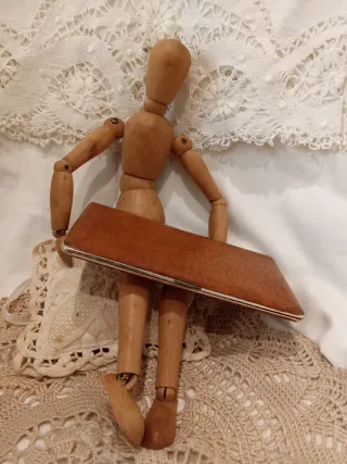 Pitillera vintage de cuero