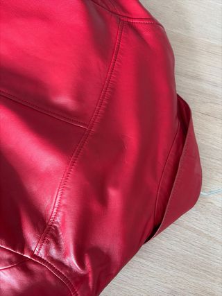 Chaqueta Piel Roja Massimo Dutti