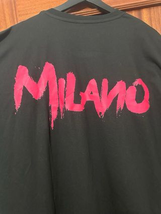 Camiseta Negra MILANO Talla XXL