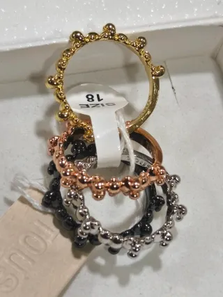 Anillos Tous Set 4 Colores Talla 18