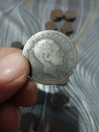 180 monedas 10 céntimos 1870 + 70 monedas 5 céntim