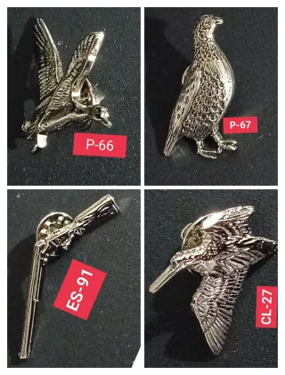 CAZA y PESCA Pins de animales fauna ibérica