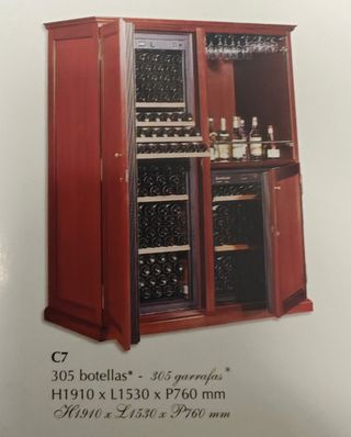 Vinacoteca Mueble Botellero Nevera Vino