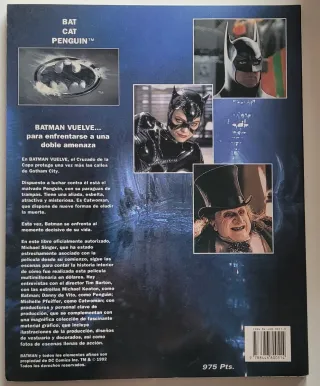 Batman vuelve. LIbro oficial de la pelicula.