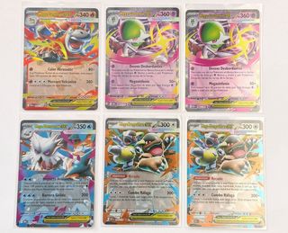 Lote de 14 Cartas Pokémon Mega EX nuevas variadas