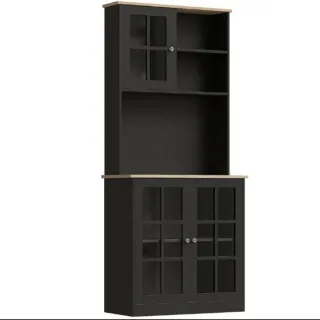 Alacena cocina estantes almacenamiento vitrina