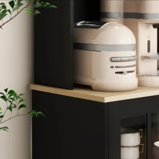 Alacena cocina estantes almacenamiento vitrina