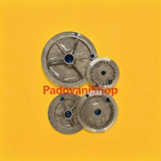 Set bruciatori alluminio x piani cottura