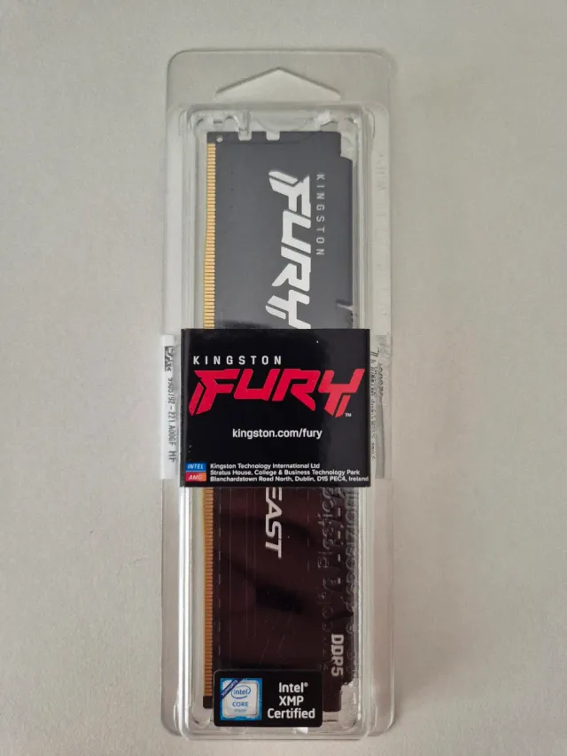 RAM Kingston Fury Beast DDR5 5200MHz 8GB.