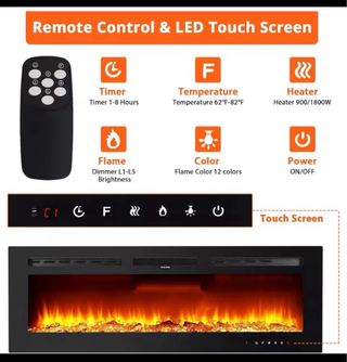 Chimenea Eléctrica Decorativa 60”