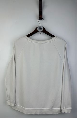 Sudadera Nike blanca logo grande S mujer