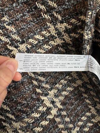 Americana cruzada cuadros mujer