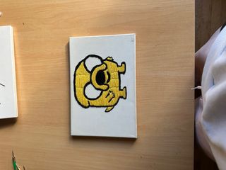 Cuadro bordado de Hora de Aventuras