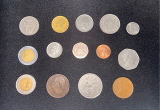 Lote de monedas antiguas variadas
