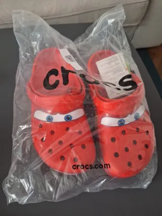 Crocs Rayo McQueen Talla 37-38 Nuevos