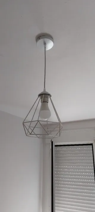 Lámpara de techo geométrica blanca