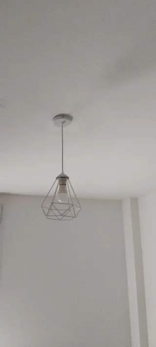 Lámpara de techo geométrica blanca