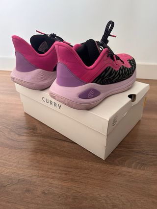 Zapatillas Baloncesto by Curry Negras y Rosas