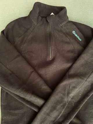 Sudadera polar mujer negra