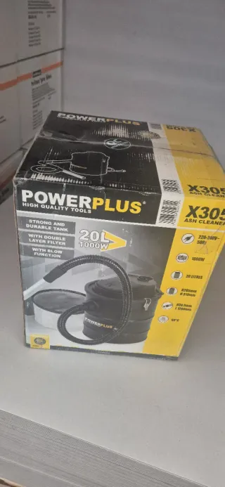 Aspirador cenizas 20L 1000W Powerplus chimenea