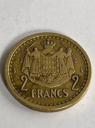 Moneda Principado de Mónaco 2 Francos
