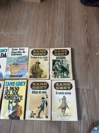 LOTE 9 novelas Zane Grey