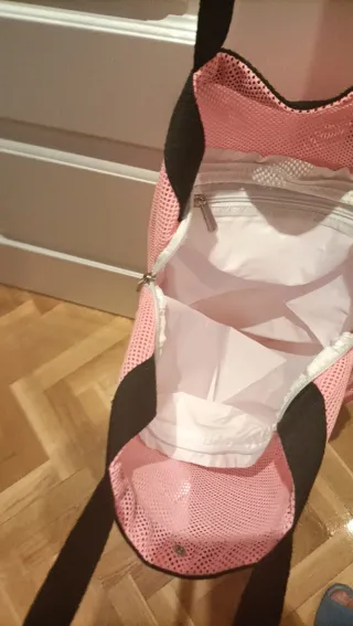 Bolso de playa veraniego rosa