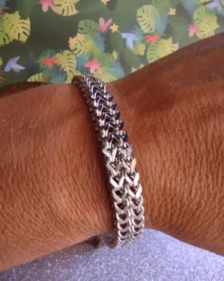 Pulsera Acero Trenzado Cierre Magnético