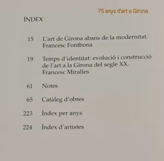 75 ANYS D'ART A GIRONA, 1919-1994.