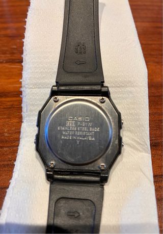 Casio F91W Reloj Digital Negro