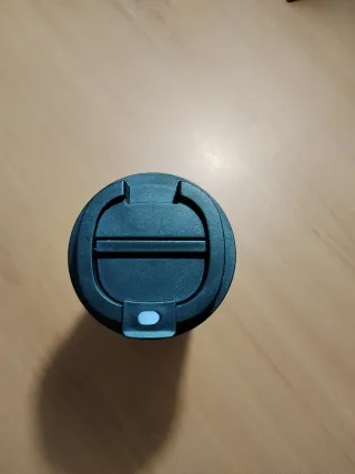 Termo de café metálico negro