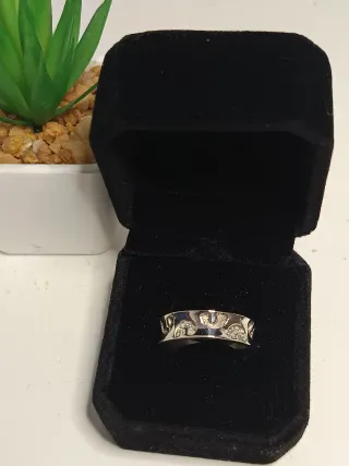 Anillo de Plata de Ley 18mm / T.58