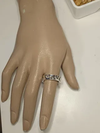 Anillo de Plata de Ley 18mm / T.58