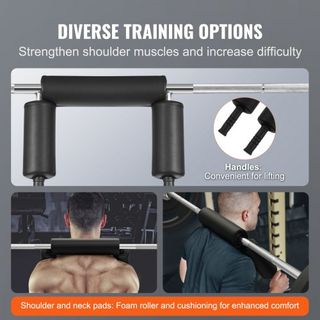 Barra de Sentadillas de Seguridad, Barra de Sentadillas de 700 LBS, Accesorio de Barra de Sentadillas de Seguridad con Almohadillas para Hombros y Brazos, Barra de Peso de 28 mm de Diámetro, Ideal...