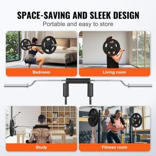 Barra de Sentadillas de Seguridad, Barra de Sentadillas de 700 LBS, Accesorio de Barra de Sentadillas de Seguridad con Almohadillas para Hombros y Brazos, Barra de Peso de 28 mm de Diámetro, Ideal...