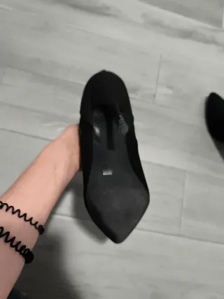 Botines tacón negros talla 39