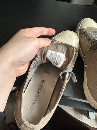 Converse Beige/Verde Talla 40