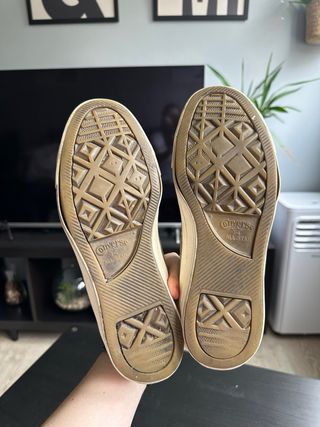 Converse Beige/Verde Talla 40