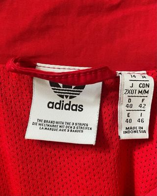 Chaqueta Adidas Bomber Deportiva Roja