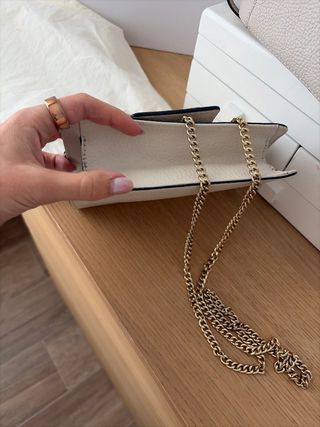 Bolso Lola Casademunt Beige y Dorado