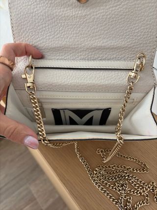 Bolso Lola Casademunt Beige y Dorado