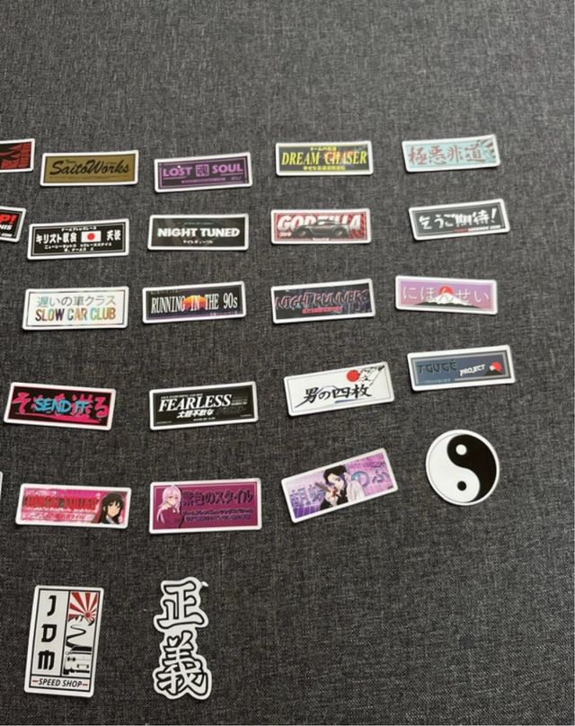 32 Calcomanías Japonesas Estilo JDM