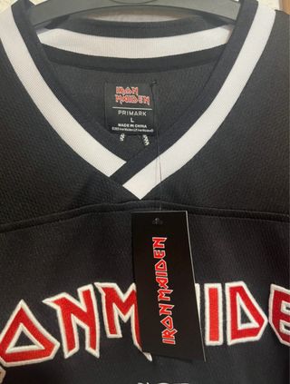 Camiseta Iron Maiden Talla L Negra