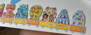Pack Puzzle Tren Animales + Torre Apilable