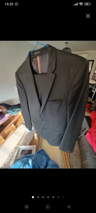 Traje de Chaqueta Gris Hombre