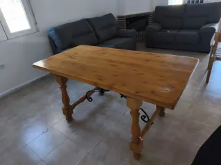 Mesa de comedor madera 6 personas